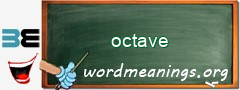 WordMeaning blackboard for octave